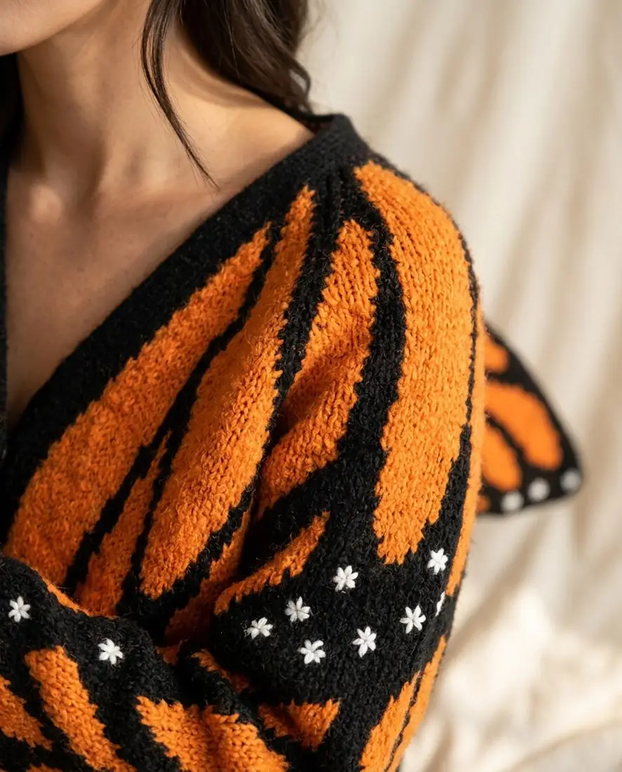 Women's Butterfly Crochet Cardigan – product detail