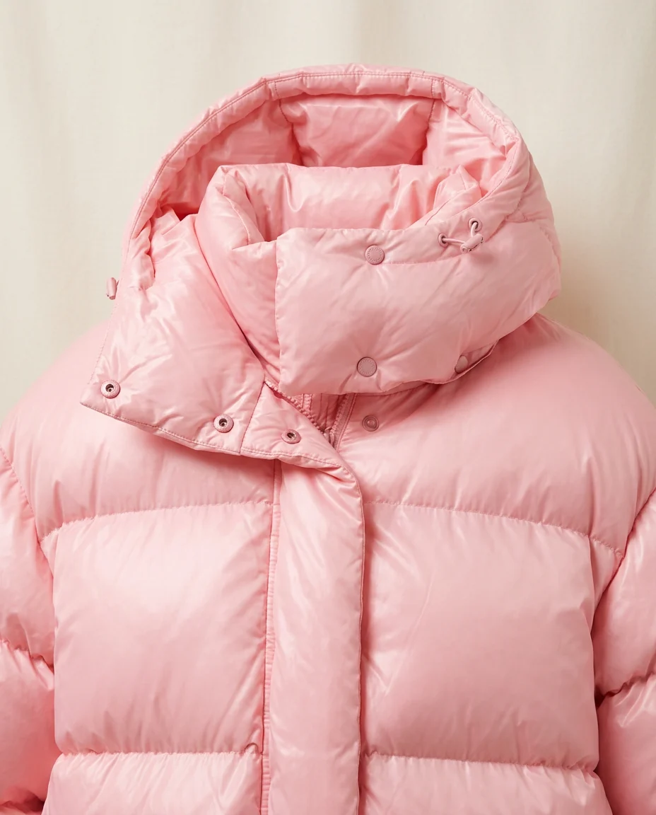Women's Pink Puffer Jacket – product detail