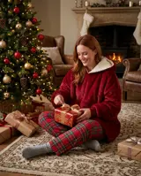 Oversized Wearable Blanket Hoodie – Red